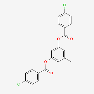 3-((4-Chlorobenzoyl)oxy)-5-methylphenyl 4-chlorobenzoate