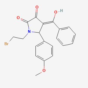 1-(2-bromoethyl)-3-hydroxy-5-(4-methoxyphenyl)-4-(phenylcarbonyl)-1,5-dihydro-2H-pyrrol-2-one