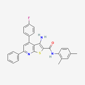 3-amino-N-(2,4-dimethylphenyl)-4-(4-fluorophenyl)-6-phenylthieno[2,3-b]pyridine-2-carboxamide