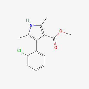 methyl 4-(2-chlorophenyl)-2,5-dimethyl-1H-pyrrole-3-carboxylate