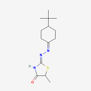 Thiazolidin-4-one, 2-(4-tert-butyl-cyclohexylidenhydrazono)-5-methyl-