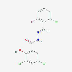 3,5-dichloro-N'-[(E)-(2-chloro-6-fluorophenyl)methylidene]-2-hydroxybenzohydrazide