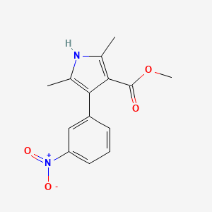 methyl 2,5-dimethyl-4-(3-nitrophenyl)-1H-pyrrole-3-carboxylate