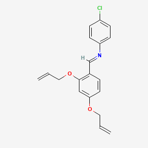 N-{(E)-[2,4-bis(prop-2-en-1-yloxy)phenyl]methylidene}-4-chloroaniline