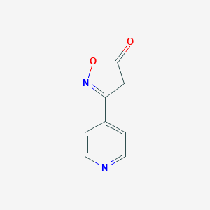 molecular formula C8H6N2O2 B011540 3-(吡啶-4-基)异噁唑-5(4H)-酮 CAS No. 101084-52-0