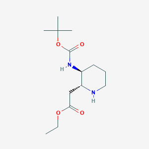 Ethyl (2R, 3S)-3-Boc-amino-2-piperidineacetate
