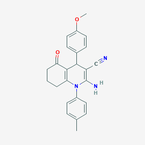 2-Amino-4-(4-methoxyphenyl)-1-(4-methylphenyl)-5-oxo-1,4,5,6,7,8-hexahydroquinoline-3-carbonitrile