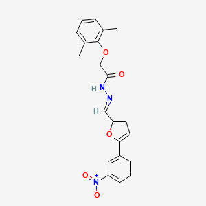 2-(2,6-Dimethylphenoxy)-N'-[(E)-[5-(3-nitrophenyl)furan-2-YL]methylidene]acetohydrazide