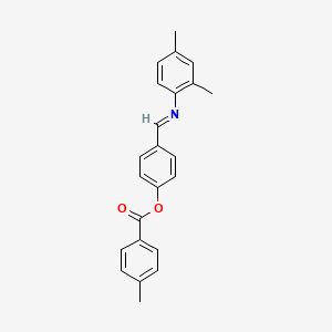 4-[(E)-[(2,4-Dimethylphenyl)imino]methyl]phenyl 4-methylbenzoate