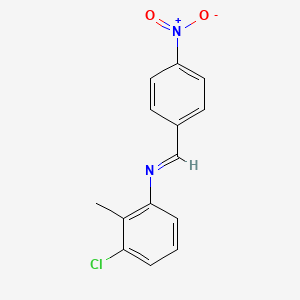 (3-Chloro-2-methyl-phenyl)-(4-nitro-benzylidene)-amine