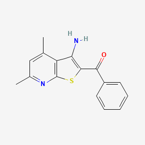 (3-Amino-4,6-dimethylthieno[2,3-b]pyridin-2-yl)(phenyl)methanone