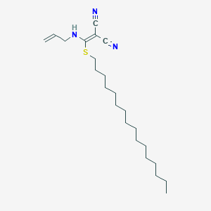 [(Hexadecylsulfanyl)(prop-2-en-1-ylamino)methylidene]propanedinitrile