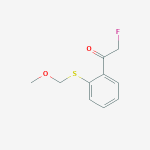molecular formula C10H11FO2S B115407 [2-(Fluoroacetyl)phenyl](methoxymethyl) sulfide CAS No. 146335-11-7
