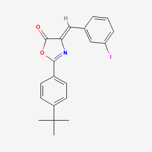 (4Z)-2-(4-tert-butylphenyl)-4-(3-iodobenzylidene)-1,3-oxazol-5(4H)-one