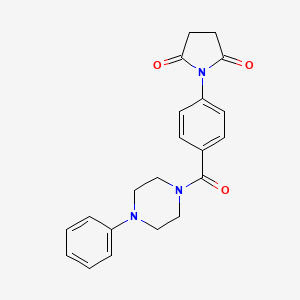 1-[4-(4-Phenylpiperazine-1-carbonyl)phenyl]pyrrolidine-2,5-dione