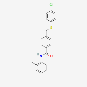 4-{[(4-chlorophenyl)sulfanyl]methyl}-N-(2,4-dimethylphenyl)benzamide