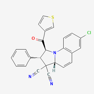 (1S,2S,3aR)-7-chloro-2-phenyl-1-(3-thienylcarbonyl)-1,2-dihydropyrrolo[1,2-a]quinoline-3,3(3aH)-dicarbonitrile