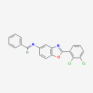 2-(2,3-dichlorophenyl)-N-[(E)-phenylmethylidene]-1,3-benzoxazol-5-amine