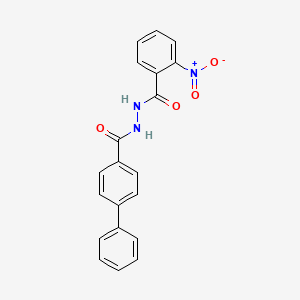 N'-[(2-nitrophenyl)carbonyl]biphenyl-4-carbohydrazide