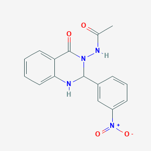 N-[2-(3-nitrophenyl)-4-oxo-1,4-dihydroquinazolin-3(2H)-yl]acetamide