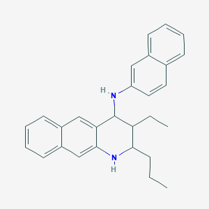 3-ethyl-N-(naphthalen-2-yl)-2-propyl-1,2,3,4-tetrahydrobenzo[g]quinolin-4-amine