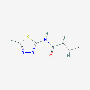 (2E)-N-(5-methyl-1,3,4-thiadiazol-2-yl)but-2-enamide