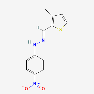 (1E)-1-[(3-methylthiophen-2-yl)methylidene]-2-(4-nitrophenyl)hydrazine