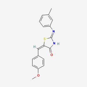 (2E,5E)-5-(4-Methoxybenzylidene)-2-[(3-methylphenyl)imino]-1,3-thiazolidin-4-one