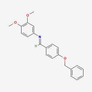 N-{(E)-[4-(benzyloxy)phenyl]methylidene}-3,4-dimethoxyaniline