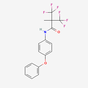 3,3,3-trifluoro-2-methyl-N-(4-phenoxyphenyl)-2-(trifluoromethyl)propanamide