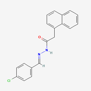 N'-[(E)-(4-chlorophenyl)methylidene]-2-(naphthalen-1-yl)acetohydrazide