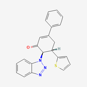 (5S,6R)-6-(1H-benzotriazol-1-yl)-3-phenyl-5-(thiophen-2-yl)cyclohex-2-en-1-one