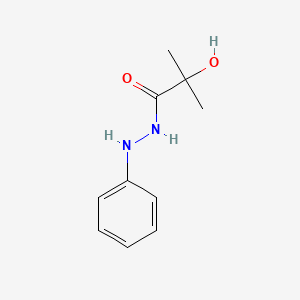 molecular formula C10H14N2O2 B11541677 Lactic acid, 2-methyl-, 2-phenylhydrazide CAS No. 15421-39-3