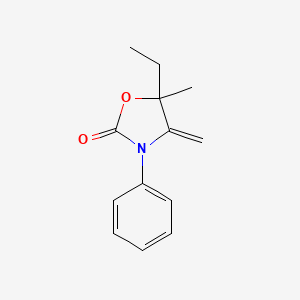 2-Oxazolidinone, 5-ethyl-5-methyl-4-methylene-3-phenyl-