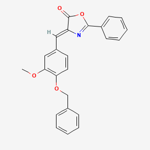 (4Z)-4-{[4-(benzyloxy)-3-methoxyphenyl]methylidene}-2-phenyl-4,5-dihydro-1,3-oxazol-5-one