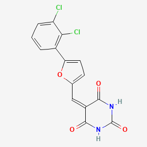 5-{[5-(2,3-Dichlorophenyl)furan-2-YL]methylidene}-1,3-diazinane-2,4,6-trione