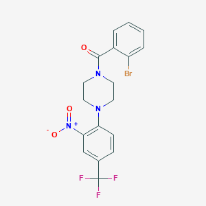 (2-Bromophenyl){4-[2-nitro-4-(trifluoromethyl)phenyl]piperazin-1-yl}methanone