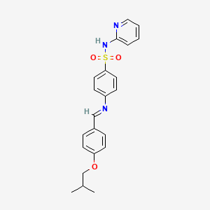 4-({(E)-[4-(2-methylpropoxy)phenyl]methylidene}amino)-N-(pyridin-2-yl)benzenesulfonamide