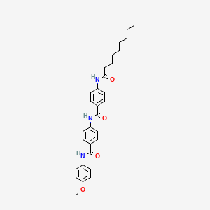 4-(decanoylamino)-N-{4-[(4-methoxyphenyl)carbamoyl]phenyl}benzamide