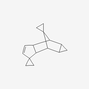 molecular formula C15H18 B11542082 1a',2',2a',5a',6',6a'-hexahydro-1'H-dispiro[cyclopropane-1,3'-[2,6]methanocyclopropa[f]indene-7',1''-cyclopropane] 