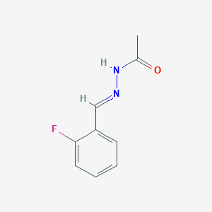 molecular formula C9H9FN2O B11542138 N'-[(E)-(2-Fluorophenyl)methylidene]acetohydrazide 