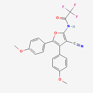 N-[3-cyano-4,5-bis(4-methoxyphenyl)furan-2-yl]-2,2,2-trifluoroacetamide