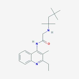 N-(2-ethyl-3-methylquinolin-4-yl)-N~2~-(2,4,4-trimethylpentan-2-yl)glycinamide