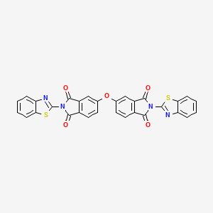 molecular formula C30H14N4O5S2 B11542169 5,5'-oxybis[2-(1,3-benzothiazol-2-yl)-1H-isoindole-1,3(2H)-dione] 