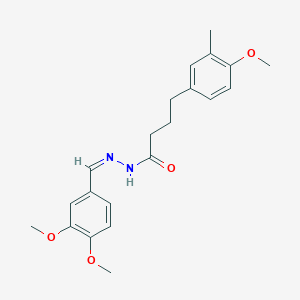 N'-[(Z)-(3,4-dimethoxyphenyl)methylidene]-4-(4-methoxy-3-methylphenyl)butanehydrazide