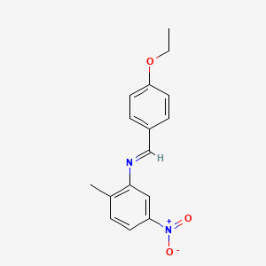 N-[(E)-(4-ethoxyphenyl)methylidene]-2-methyl-5-nitroaniline