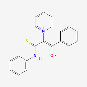 (1Z)-3-oxo-3-phenyl-1-(phenylamino)-2-(pyridinium-1-yl)prop-1-ene-1-thiolate