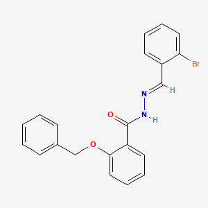 2-(benzyloxy)-N'-[(E)-(2-bromophenyl)methylidene]benzohydrazide