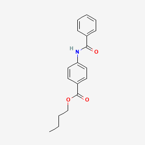 molecular formula C18H19NO3 B11542314 Butyl 4-benzamidobenzoate 