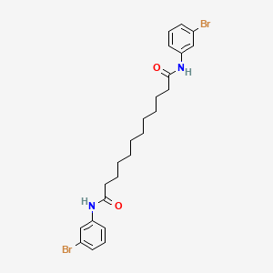 molecular formula C24H30Br2N2O2 B11542396 N,N'-bis(3-bromophenyl)dodecanediamide 